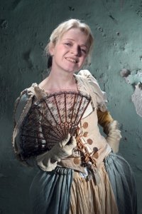 Courasche mit Fächer